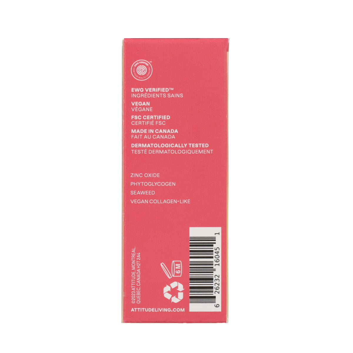 Oceanly - PHYTO-SUN Lippenbalsem met kleur SPF 30 - Baby Rose, Attitude, 8,5 g