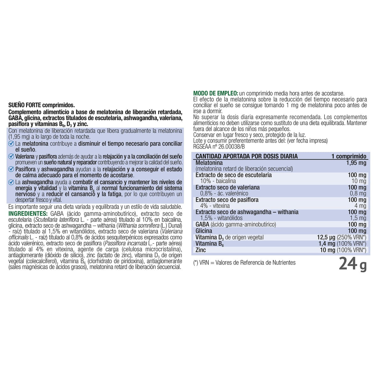 Sueño Forte Santiveri 30 tabletten