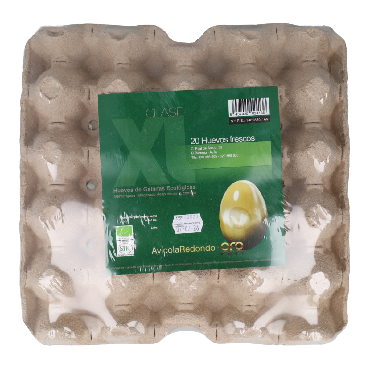 20x XL biologische gouden eieren Granja Redondo
