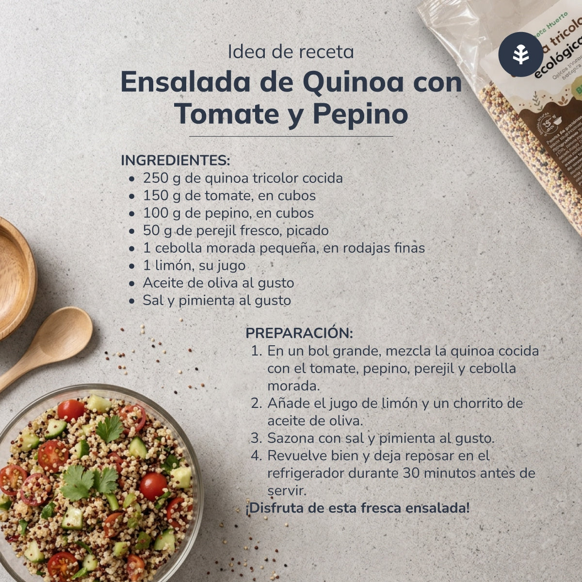 Pakket 10x driekleurige quinoa ECO Planeta Huerto 500 g