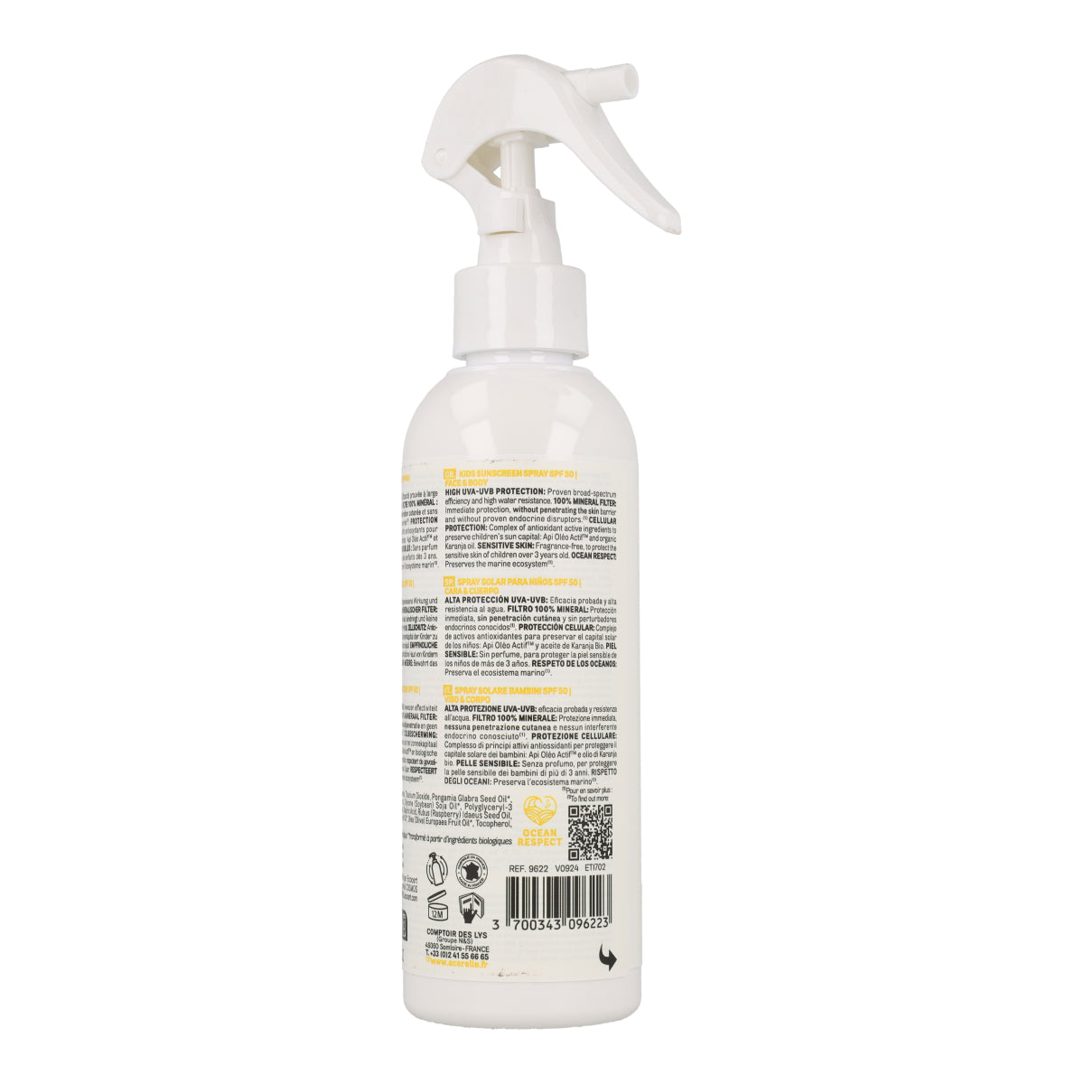 Zonnebrandspray voor kinderen Spf 50 Acorelle 150 ml