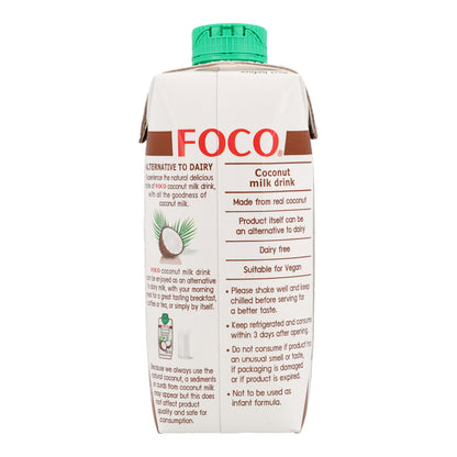 Biologische kokosmelkdrank Foco 330 ml.