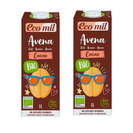 Pakket van 2 stuks NaturGreen chocolademelk met haver 1 L
