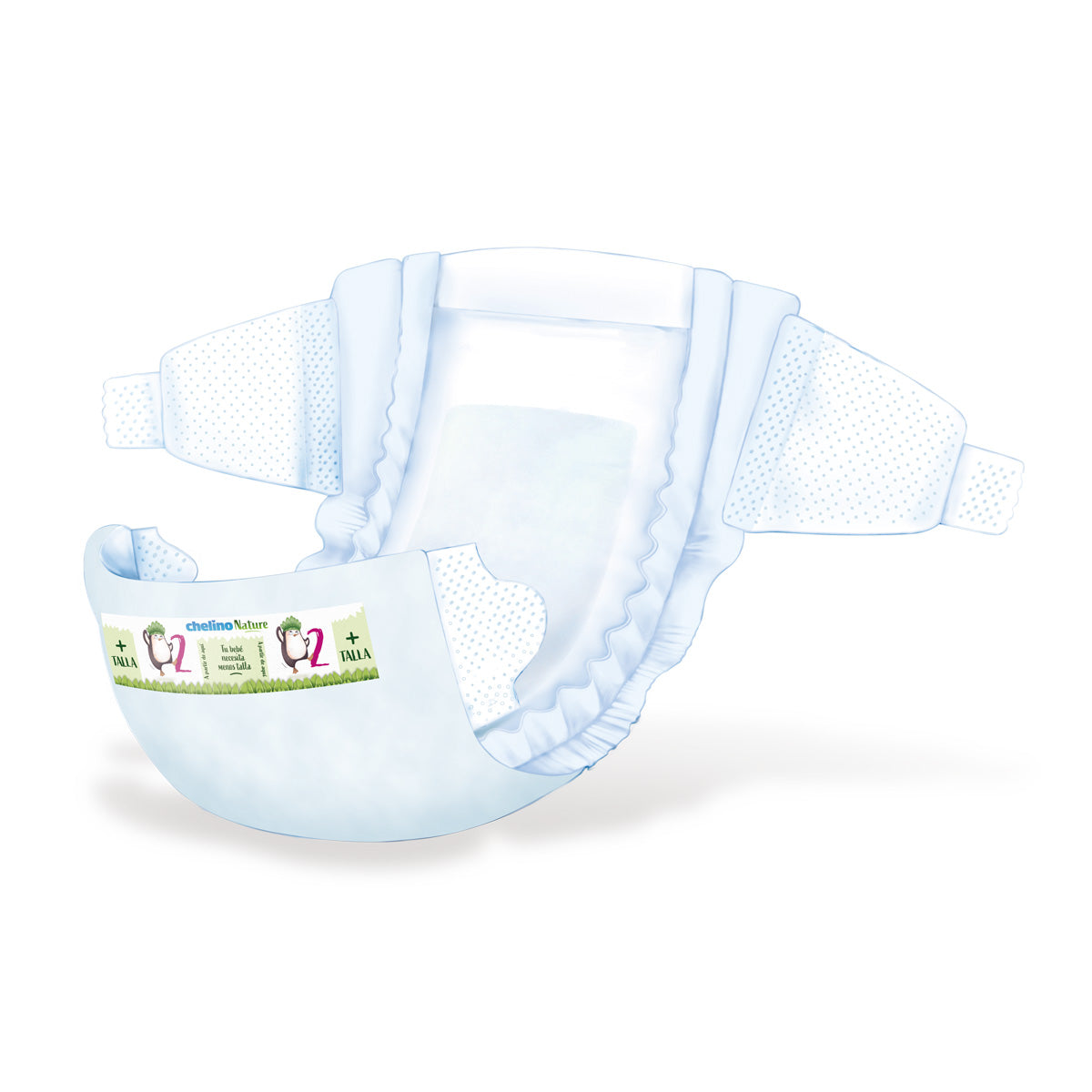 Pack 6x Pañales T2 3-6 kg Chelino Nature 28 Uds
