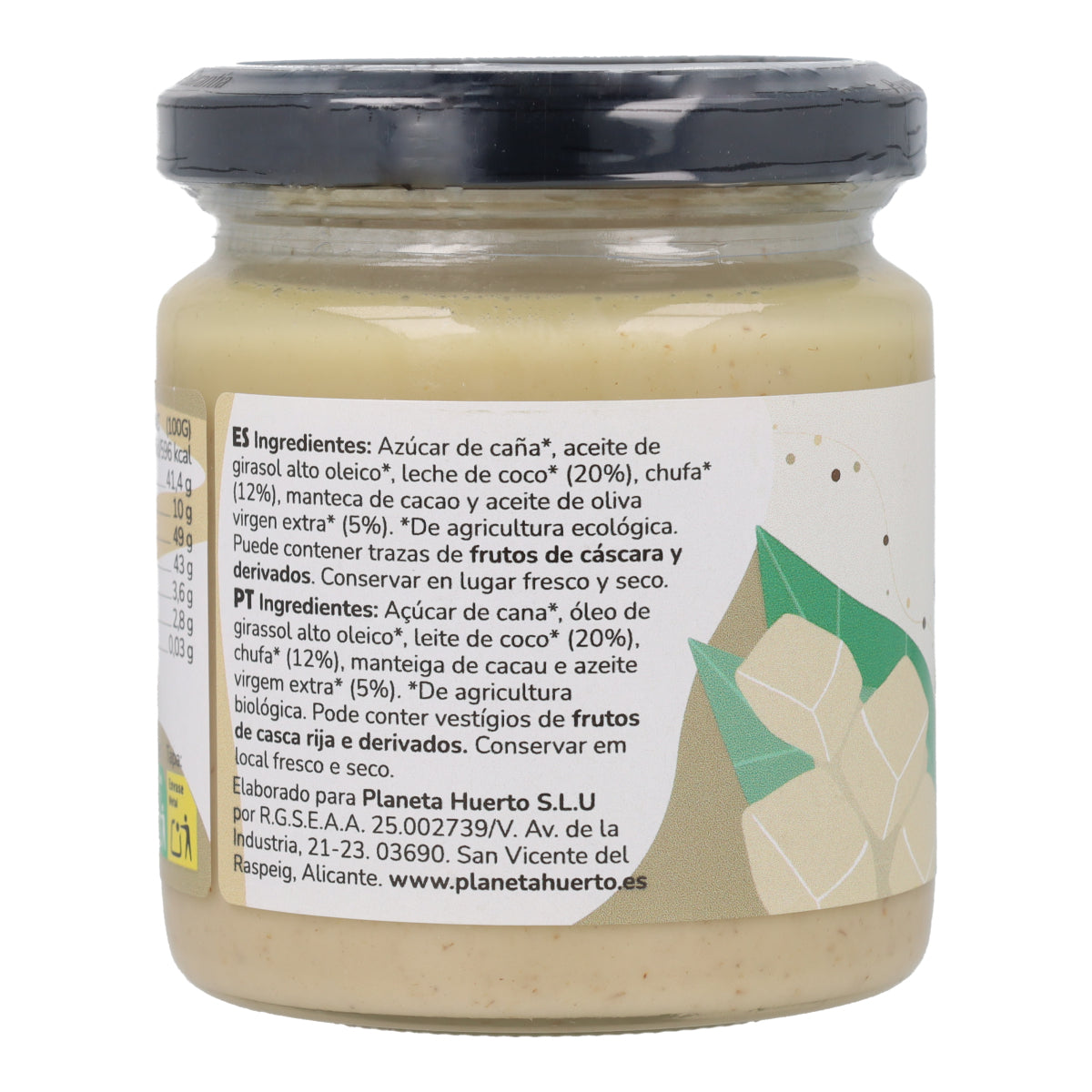 Veganistische witte chocoladecrème ECO Planeta Huerto 230 g