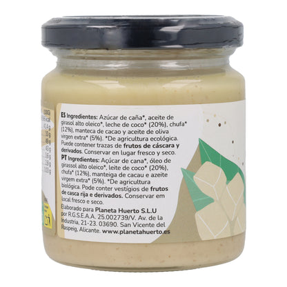 Veganistische witte chocoladecrème ECO Planeta Huerto 230 g