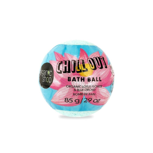 Bomba de baño flor de loto y orquídea azul orgánicas «Chill out», Organic Shop 85 g