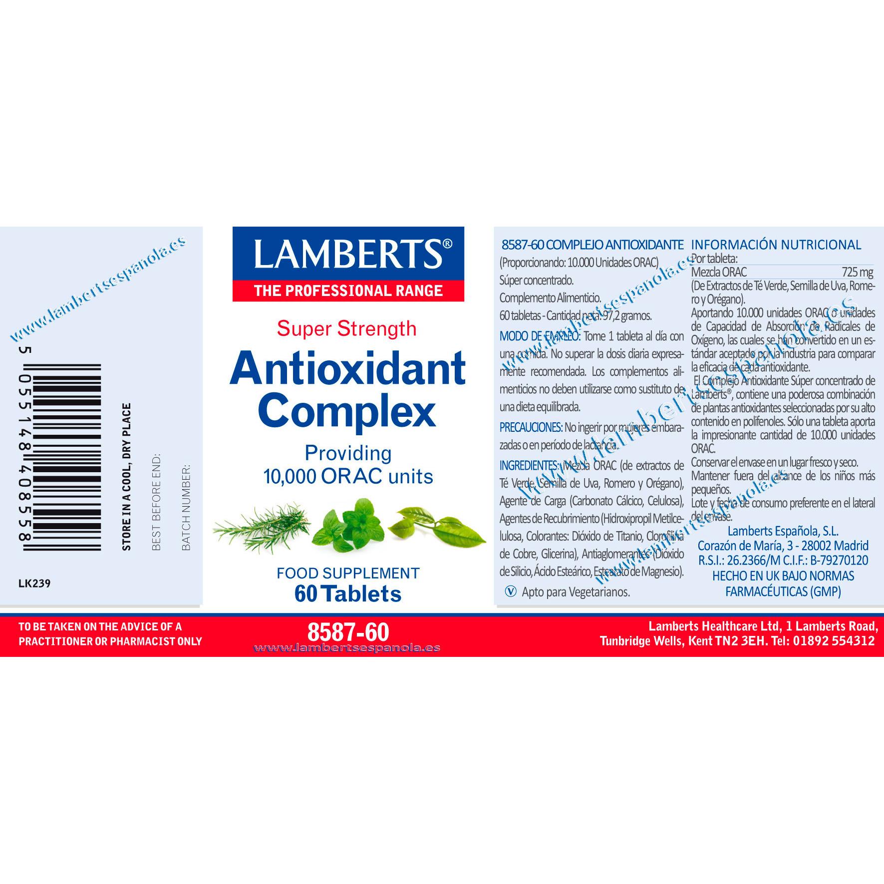 Complejo Antioxidante Lamberts