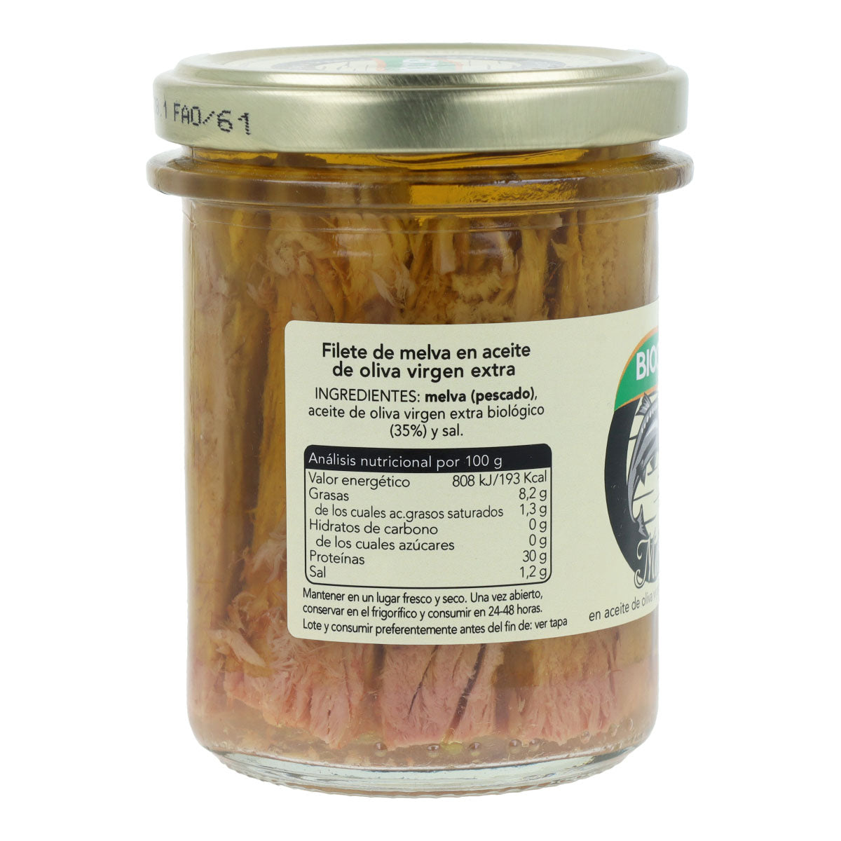 Ingeblikte melva-filets Bio Biocop 195 g