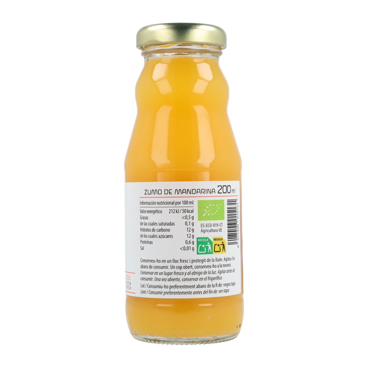 Mandarijnensap ECO Cal Valls 200 ml