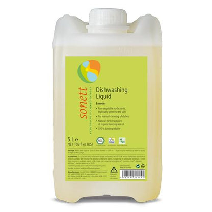 Lavavajillas líquido a mano limón Sonett 5 L