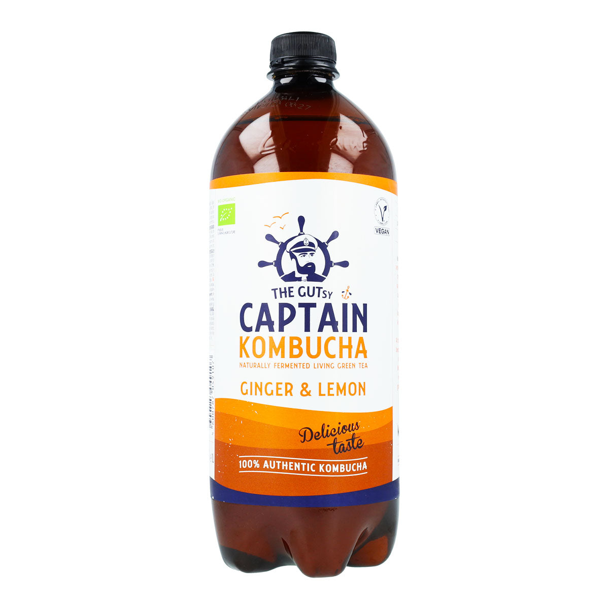 Kombucha-drank BIO Gember en Citroen Captain Kombucha 1 L