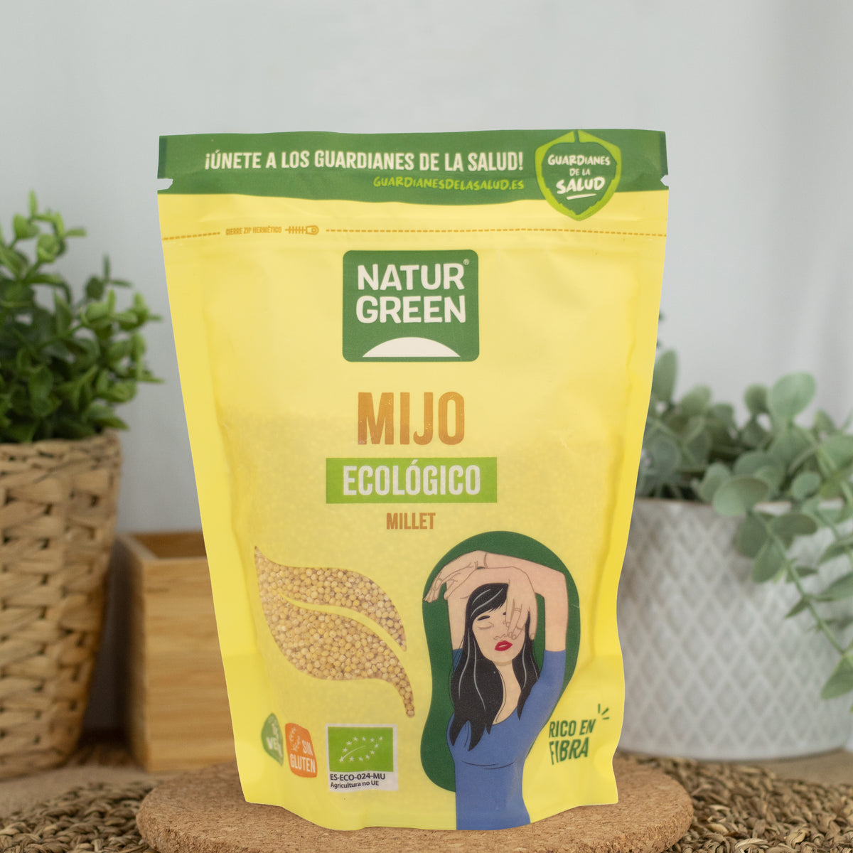 Biologische gierst Naturgreen, 500 g