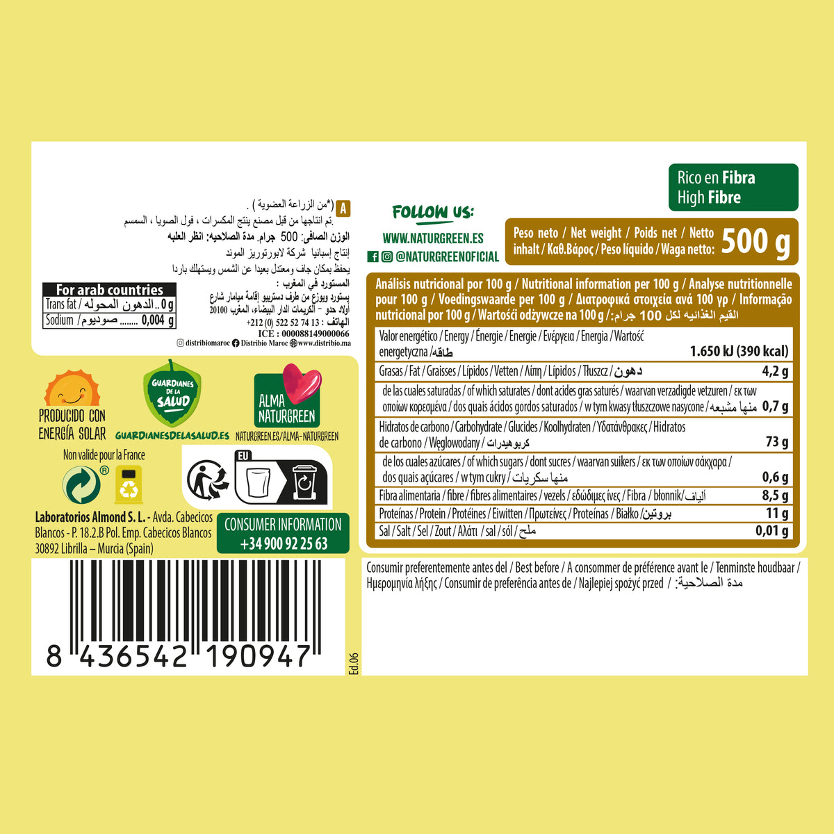 Biologische gierst Naturgreen, 500 g