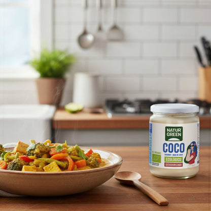 Gedeodoriseerd kokosvet BIO Naturgreen 430 ml