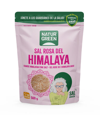 Grof Himalaya roze zout Naturgreen 500 g