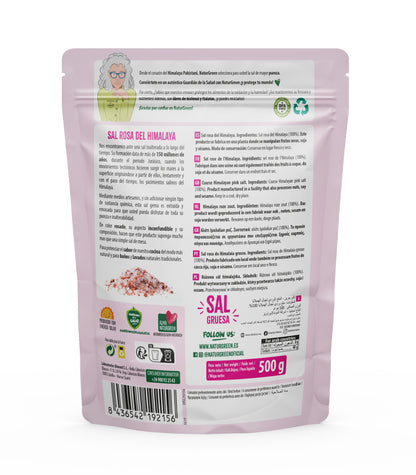 Grof Himalaya roze zout Naturgreen 500 g