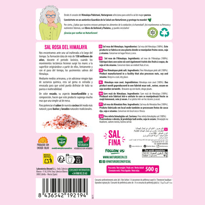 Sal rosa del Himalaya fina Naturgreen 500 g