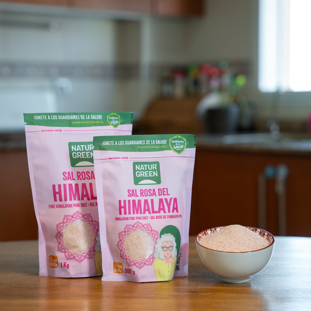 Fijne Himalaya roze zout Naturgreen 1 kg
