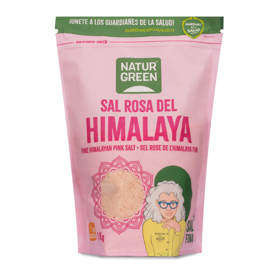 Fijne Himalaya roze zout Naturgreen 1 kg