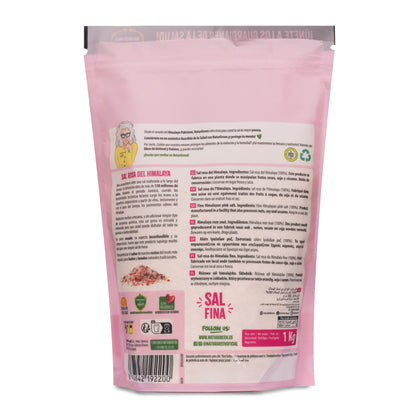 Pakket van 2 stuks Fijn Himalaya roze zout Naturgreen 1 kg