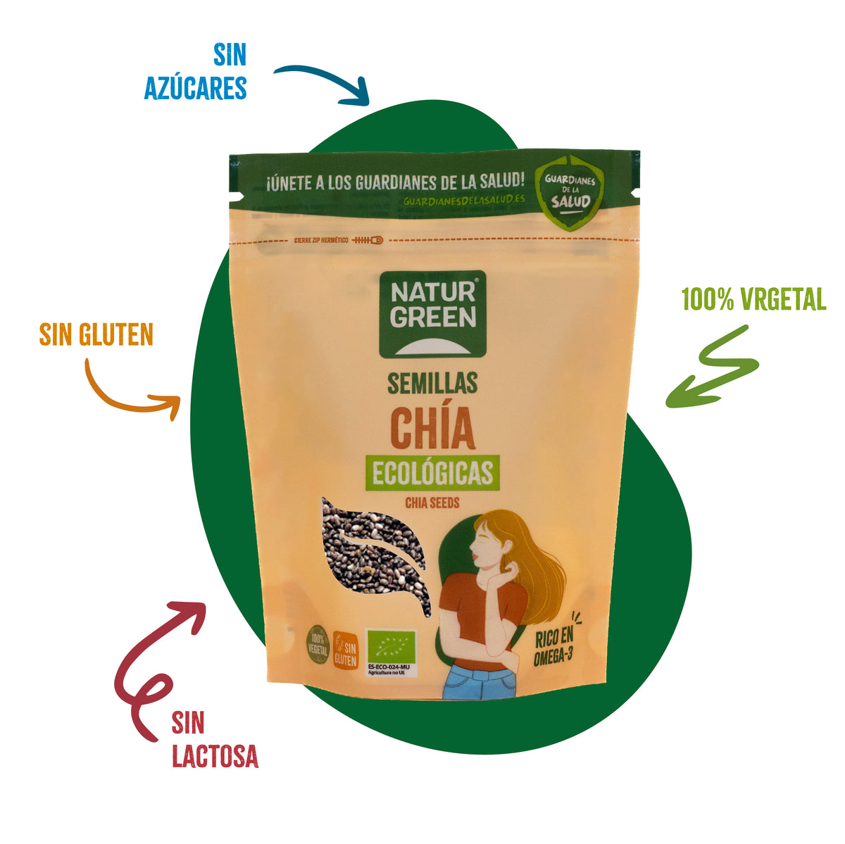 Chiazaadjes Bio NaturGreen 200 g