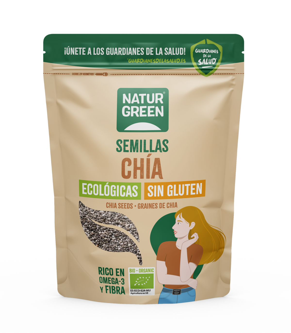 Biologische chiazaadjes, NaturGreen, 500 g
