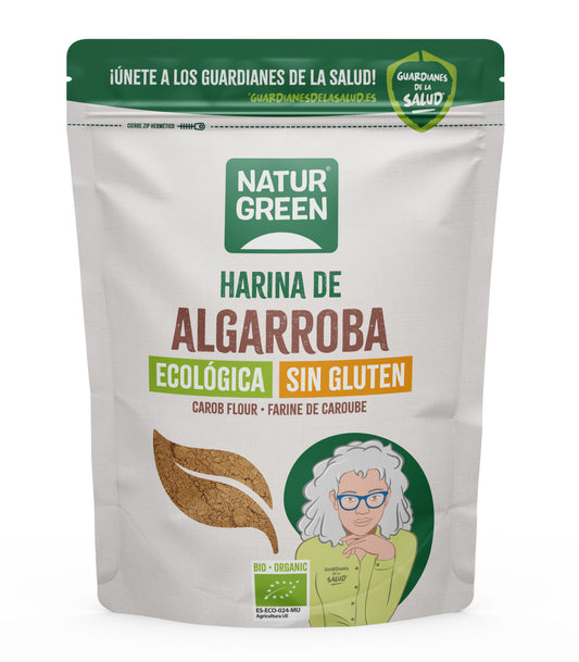 Glutenvrije biologische johannesbroodmeel NaturGreen 500 g
