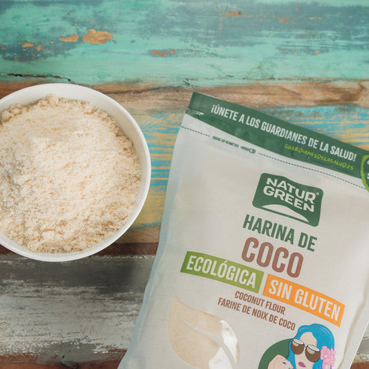Glutenvrije biologische kokosmeel NaturGreen 500 g