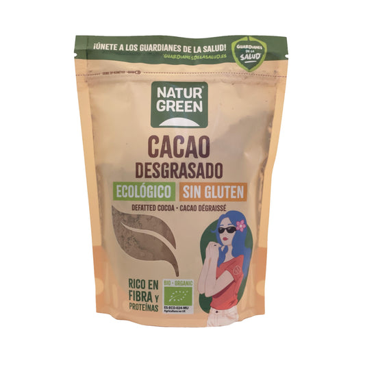 Ontvette cacao Bio Naturgreen 225 g
