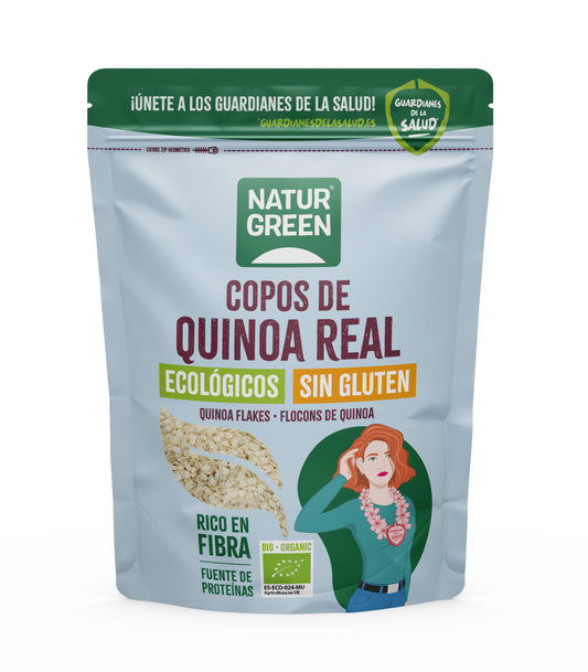 Biologische glutenvrije quinoavlokken NaturGreen 200 g