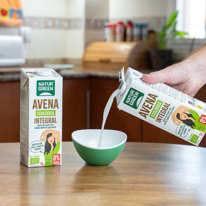 Pakket 6 stuks Biologische NaturGreen volkoren haverdrank 0% suikers 1 l