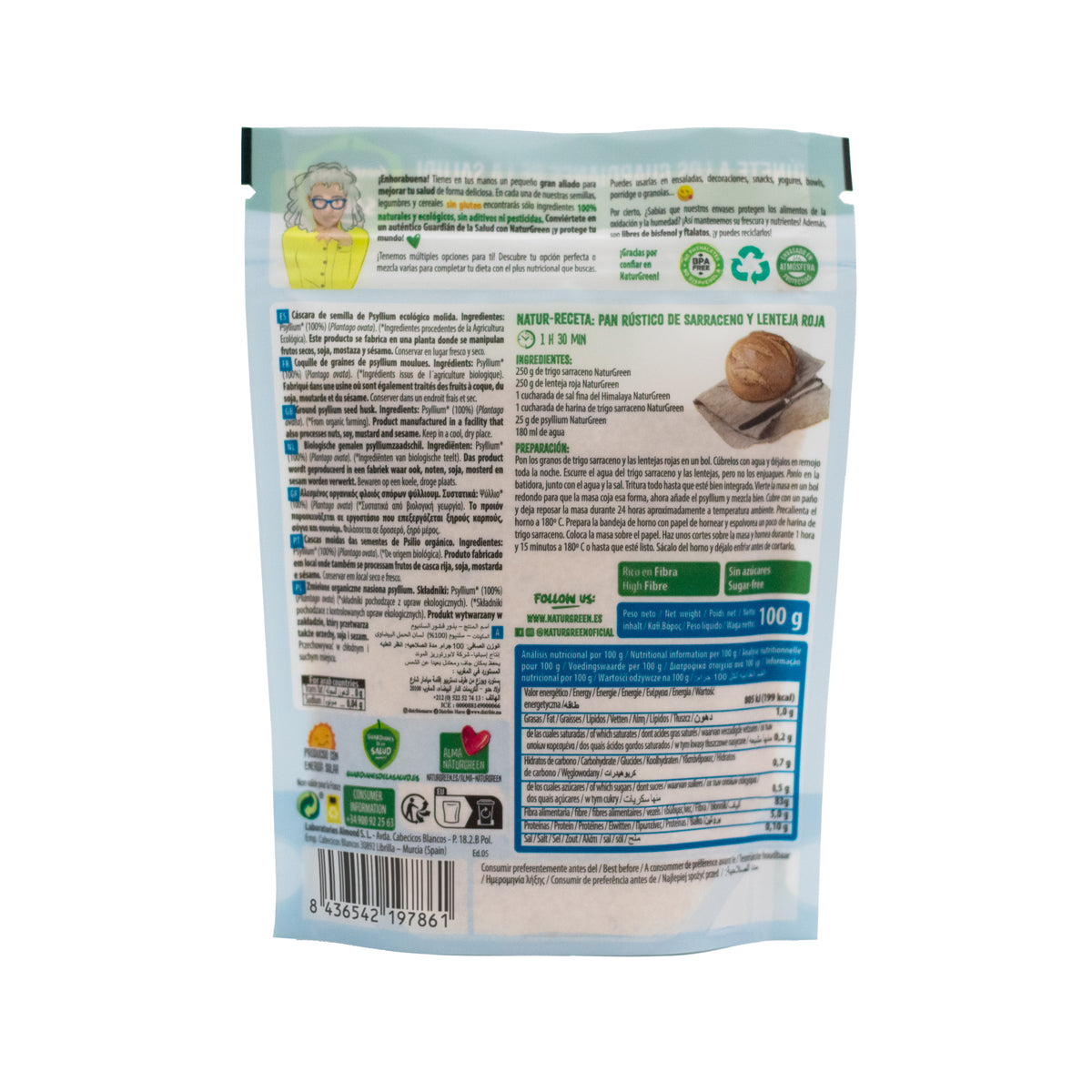 Psylliumzaadjes BIO NaturGreen 100 g
