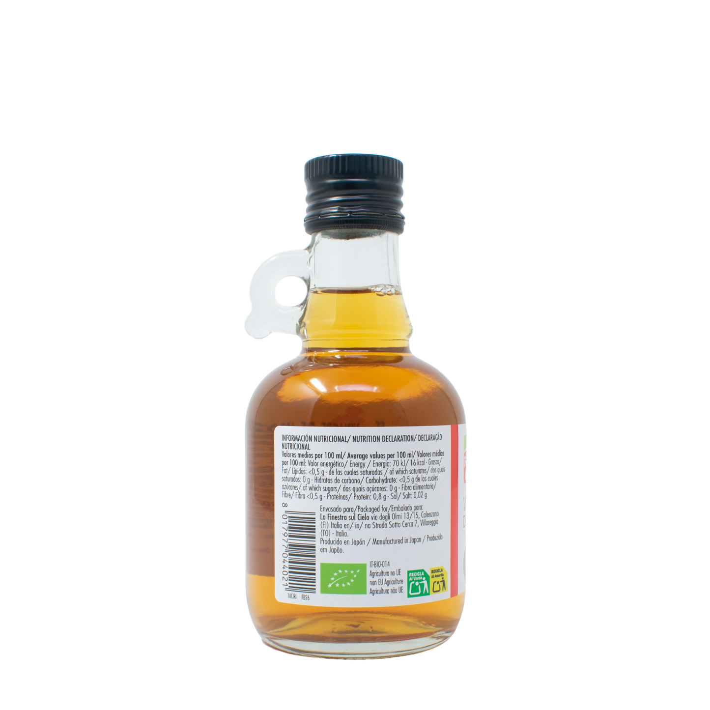 Bruine rijstazijn La Finestra Sul Cielo 250 ml