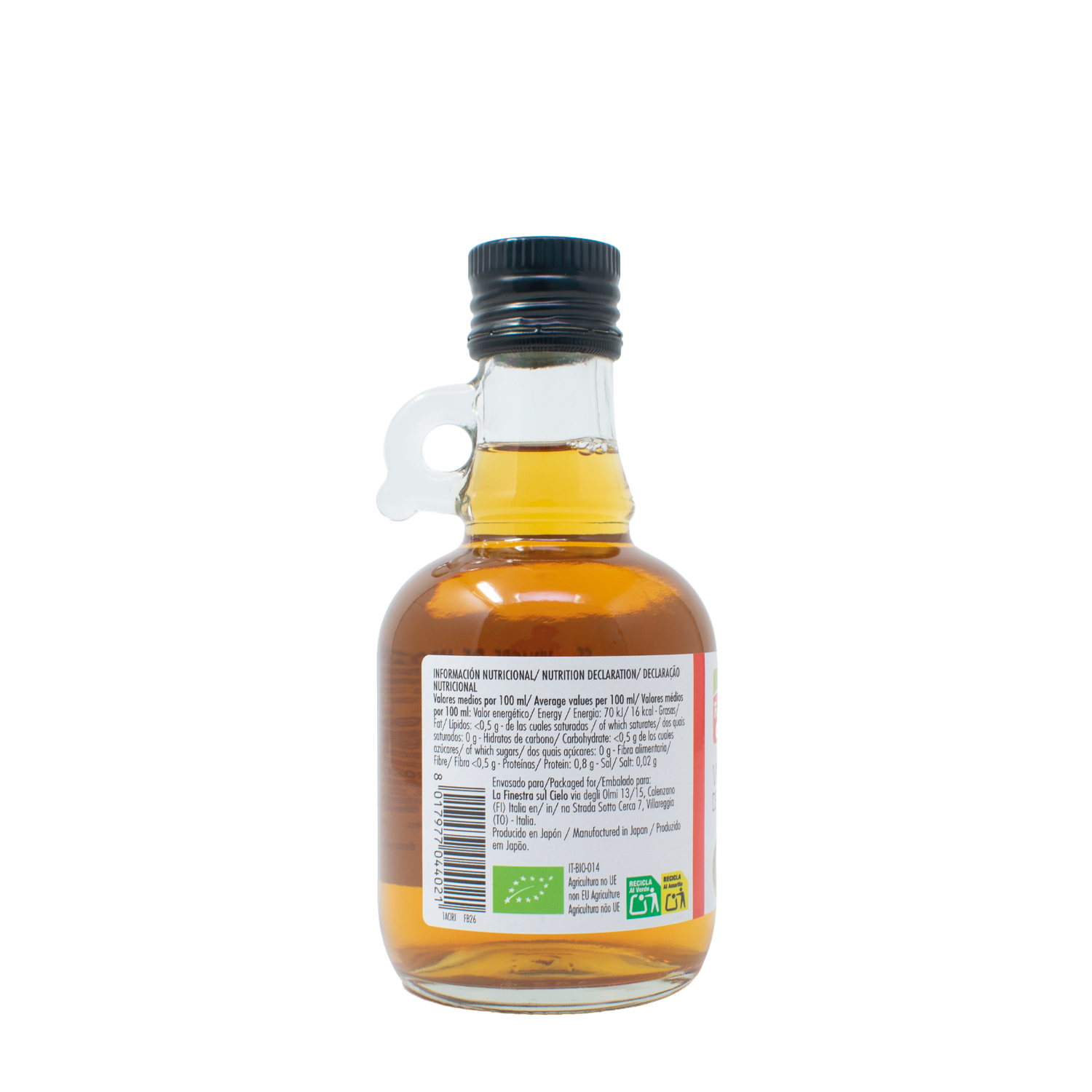 Bruine rijstazijn La Finestra Sul Cielo 250 ml