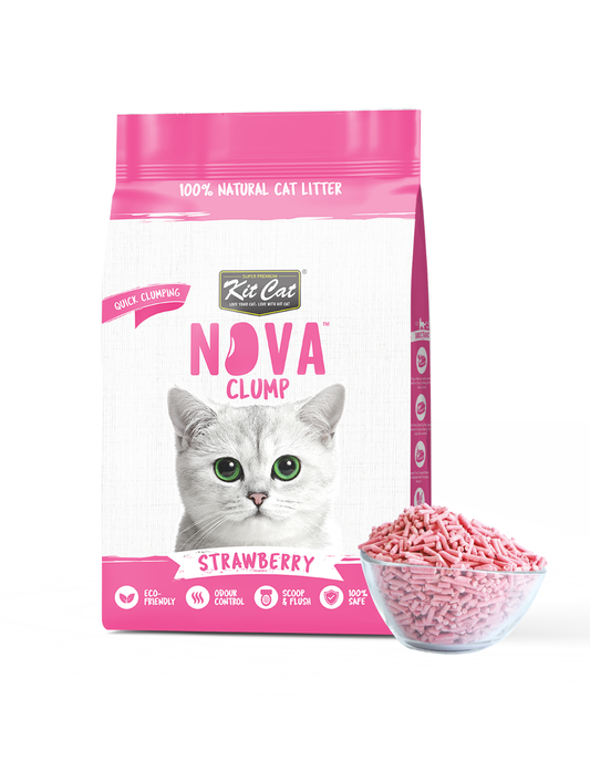 Kit Cat Arena Eco SoyaClump - Strawberry 7 L Kattenbakvulling