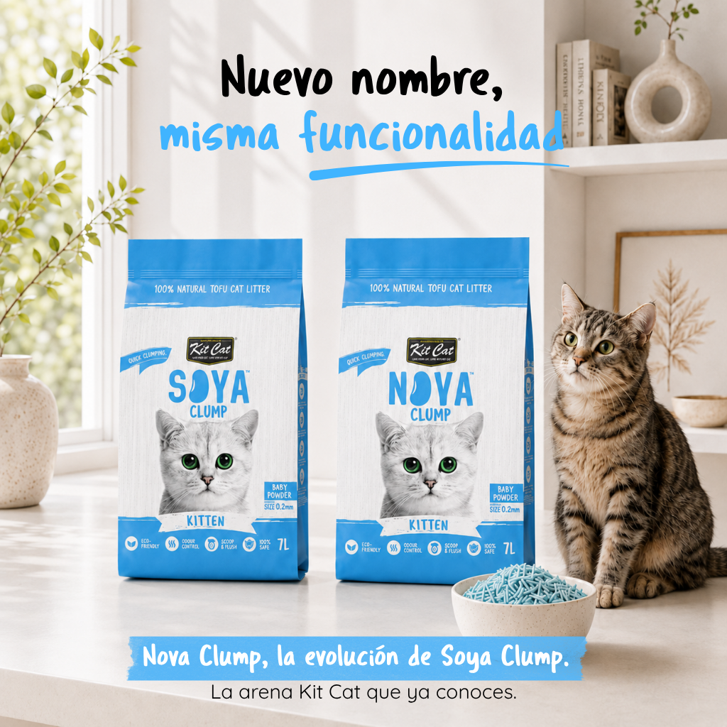 Kit Cat Arena Eco SoyaClump - Kitten Baby Powder 7 L Kattenbakvulling