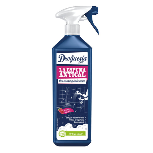 Limpiador antical en espuma con vinagre y ácido cítrico perfume de frambuesa pistola LA DROGUERIA 1919 750 ml