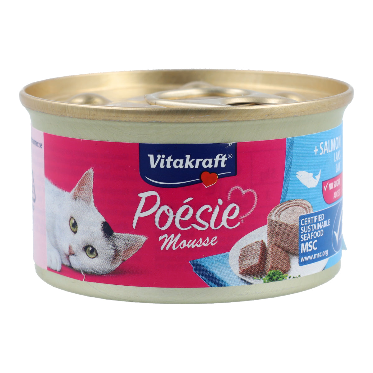Vitakraft blikje Poésie zalmmoes 85 g natvoer voor katten