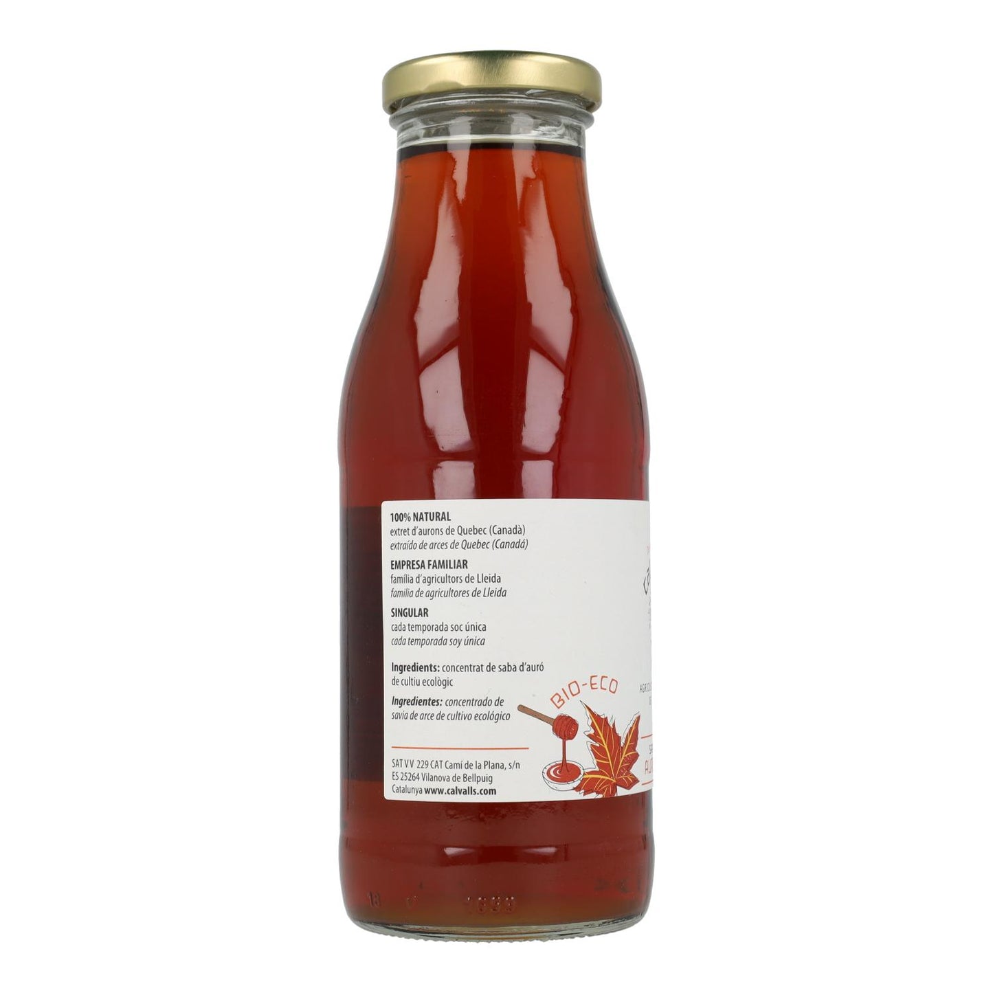 Jarabe de arce grado A Eco Cal Valls, 500 ml