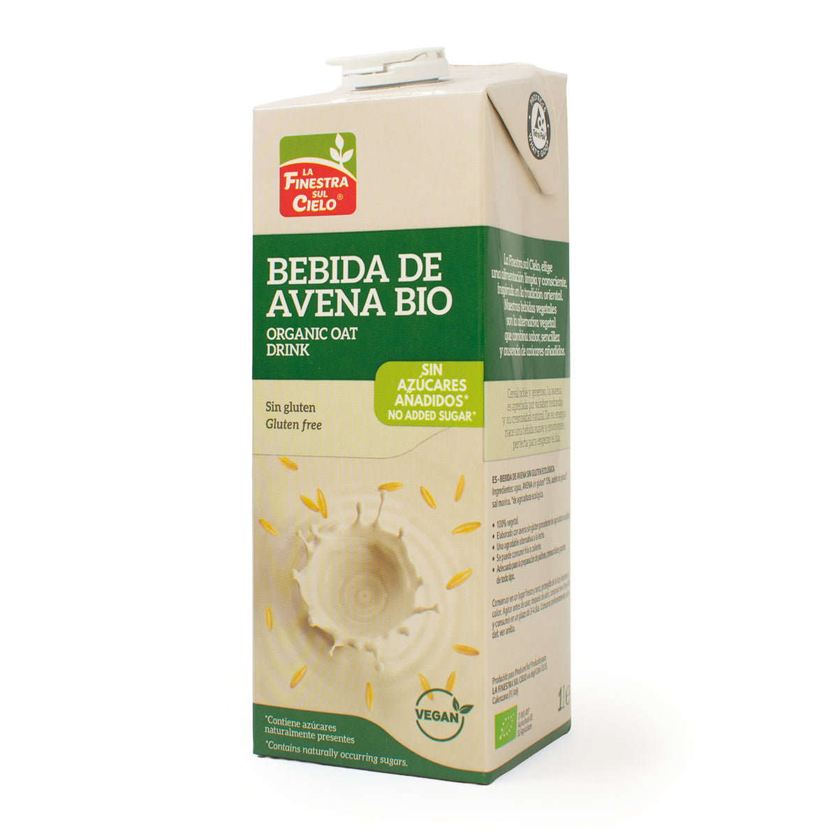 Pakket 6 x glutenvrije haverdrank La Finestra Sul Cielo 1 L