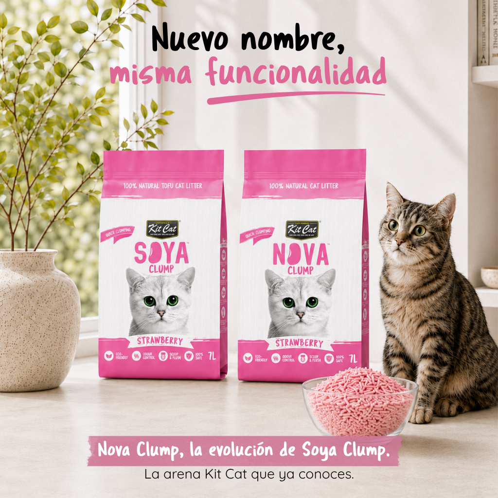 Kit Cat Arena Eco SoyaClump - Strawberry 7 L Kattenbakvulling