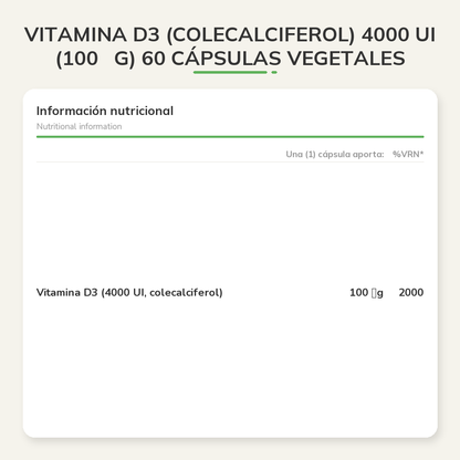 Información nutricional