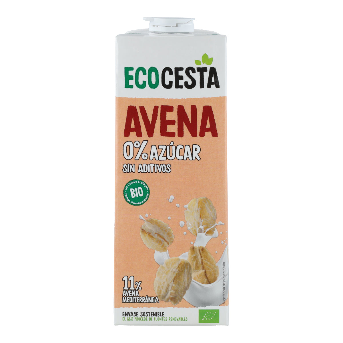 Plantaardige haverdrank 0% suiker Bio Ecocesta 1 l