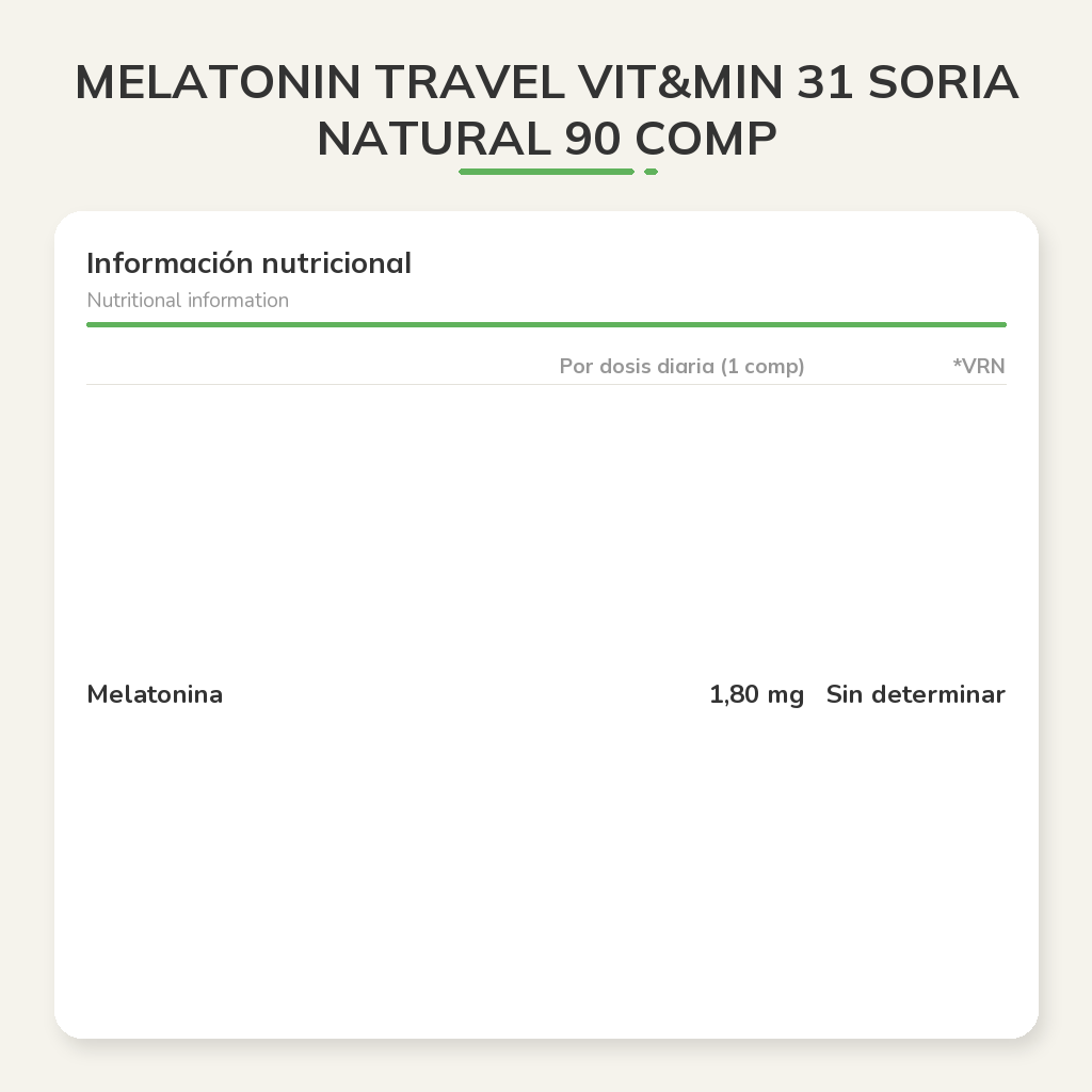 Información nutricional