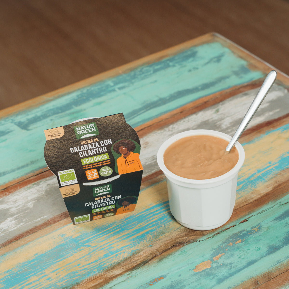 Pompoen- en koriandercrème Naturgreen, 310 g