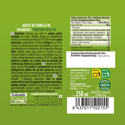Biologische pompoenpitolie NaturGreen, 250 ml
