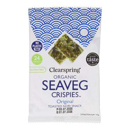 Biologische geroosterde nori-snack van Clearspring 4 g