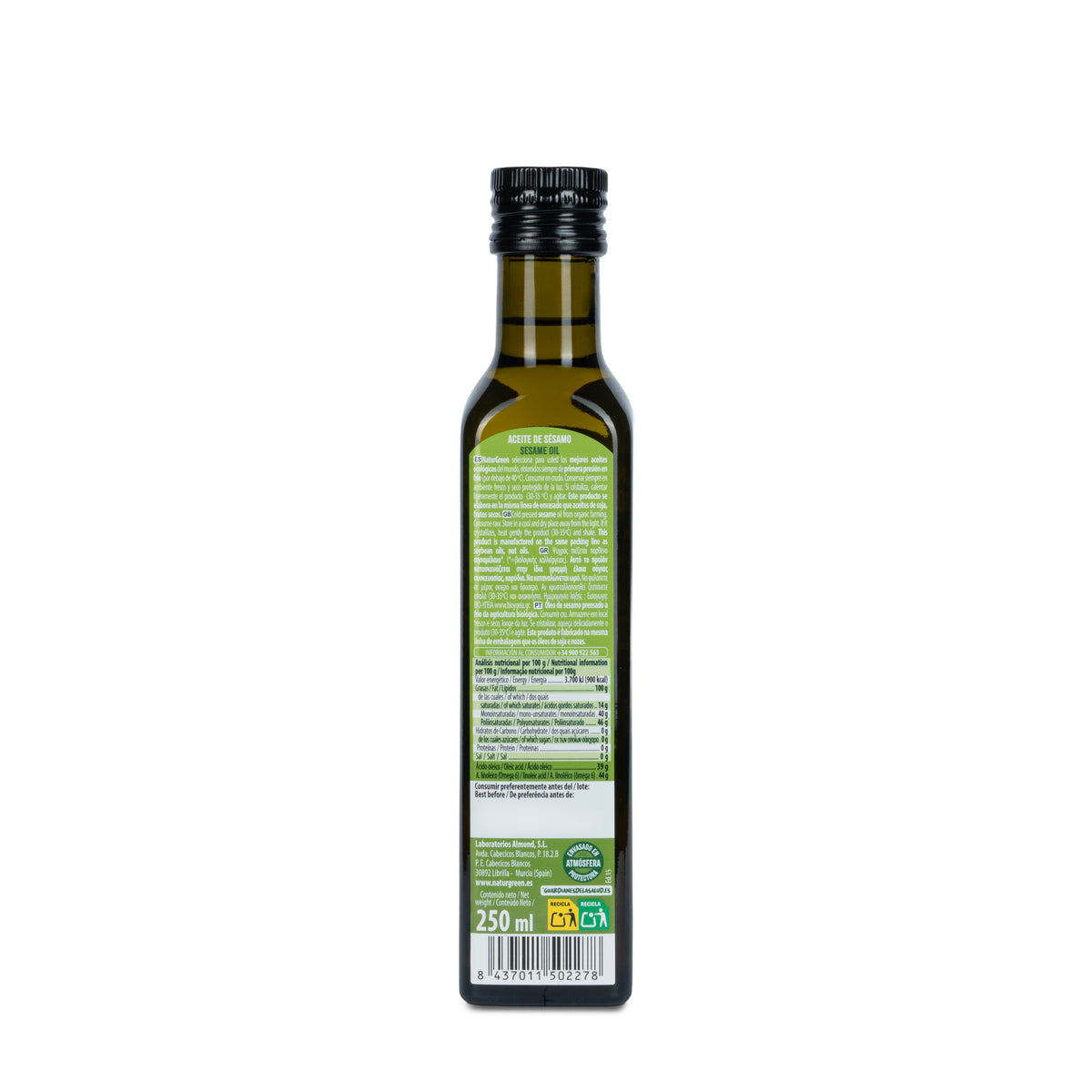 Sesamolie BIO  NaturGreen. 250 ml