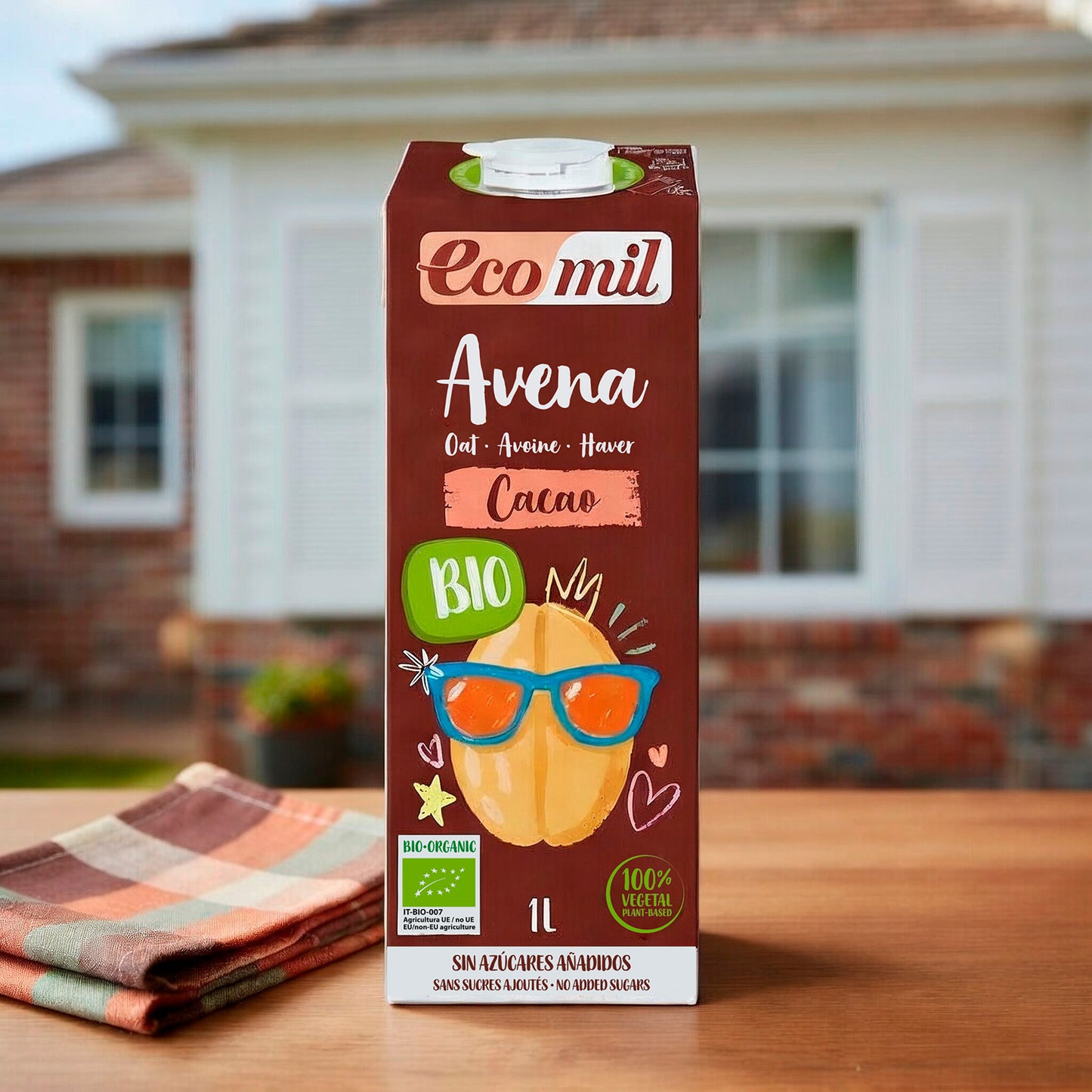 Pakket 6 x NaturGreen Choco Haverdrank 1 L